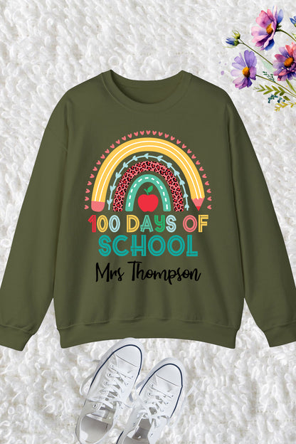 Personalized 100 Days of School Sweatshirt
