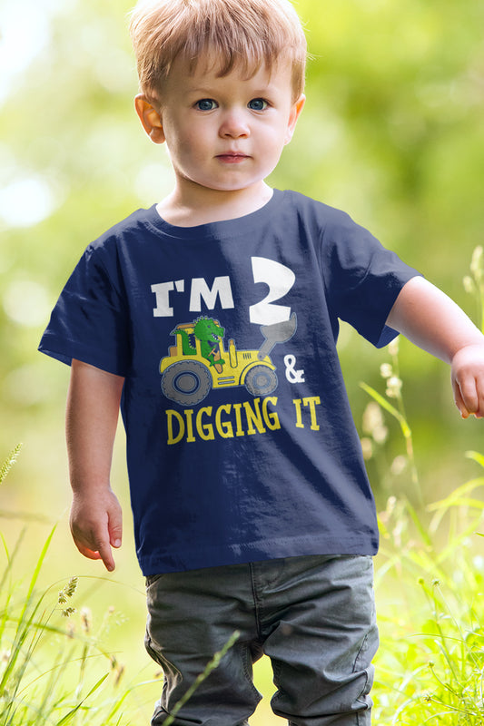 I'm 2 and Digging It Birthday T Shirt