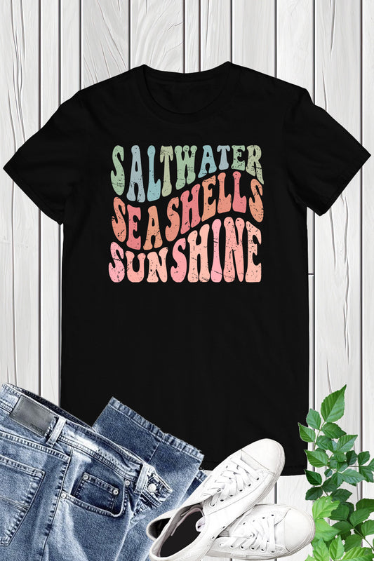 Salt Water Seashells Sunshine Shirts