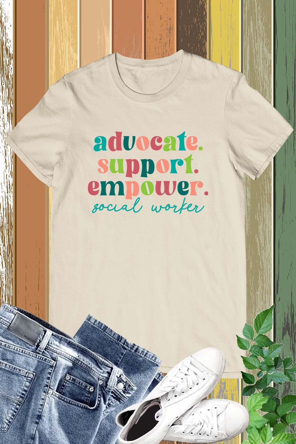 Advocate Support Empower Social Worker Shirts