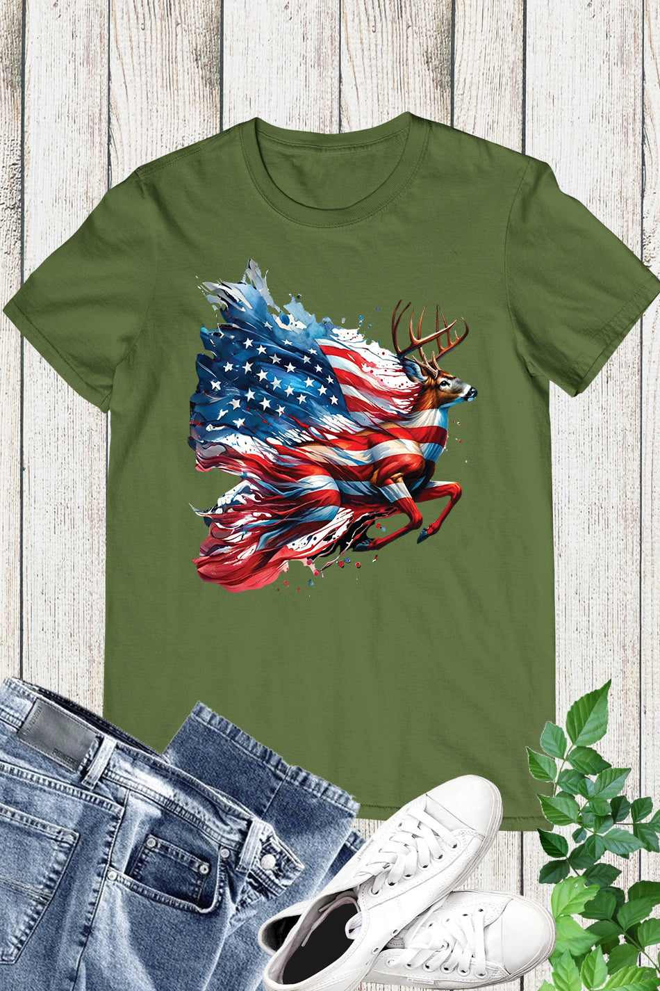 America Buck Deer Hunting T Shirts