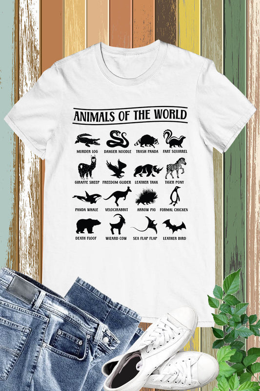 Animals of the World T Shirt