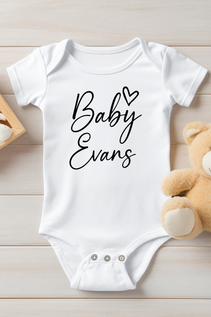 Personalized Baby Name Bodysuit