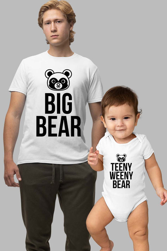 Personalised Father, Son And Baby Bear T Shirts