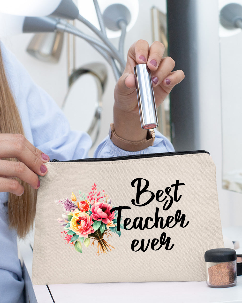 Best Teacher Ever Makeup Bag Gifts