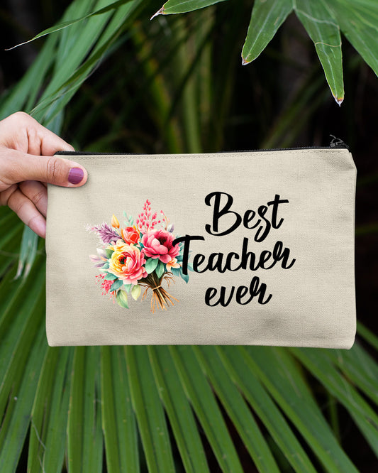 Best Teacher Ever Makeup Bag Gifts
