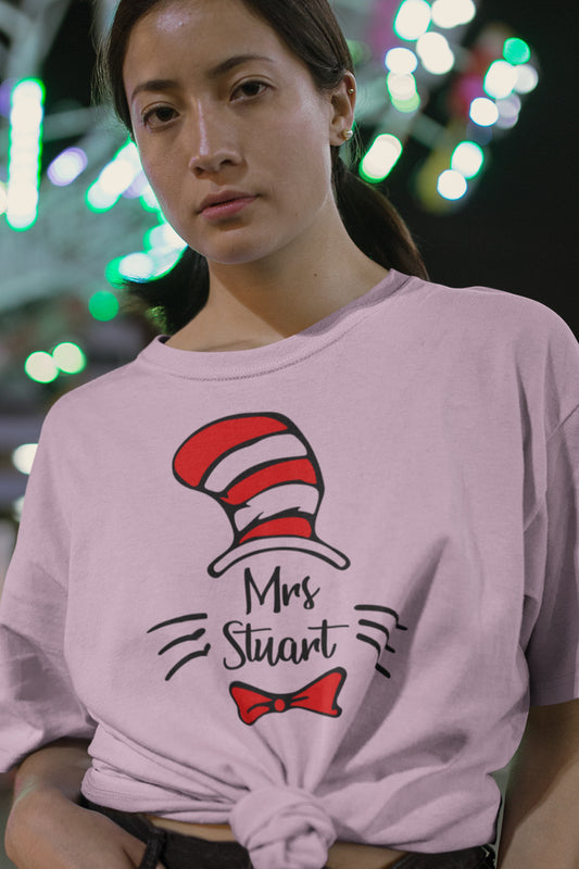 Personalized teacher cat T Shirt