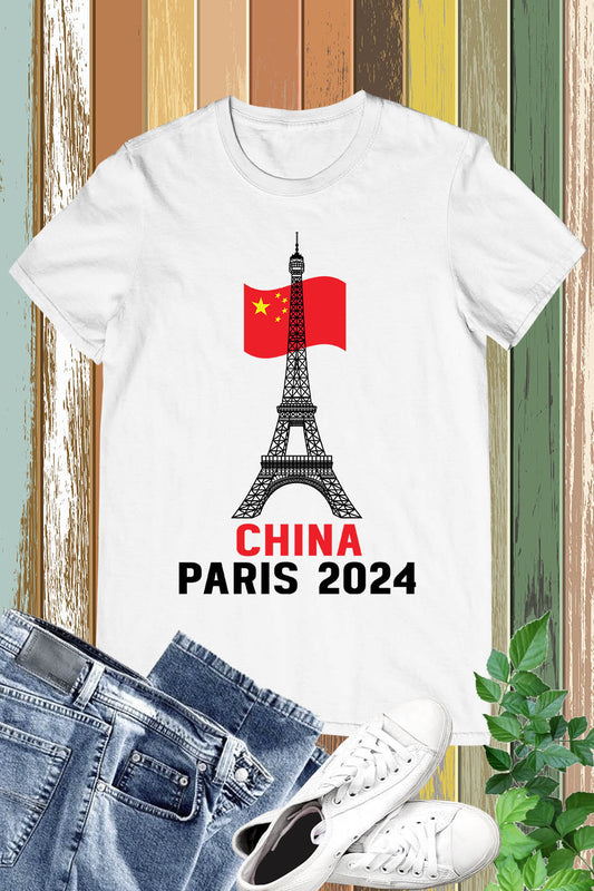 China Olympics Supporter Paris 2024 T Shirt