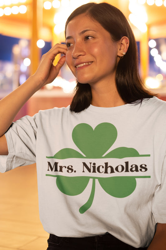Personalized Lucky Teacher T Shirts