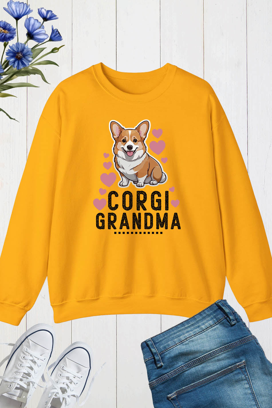Corgi Grandma Funny Dog Lover Sweatshirt