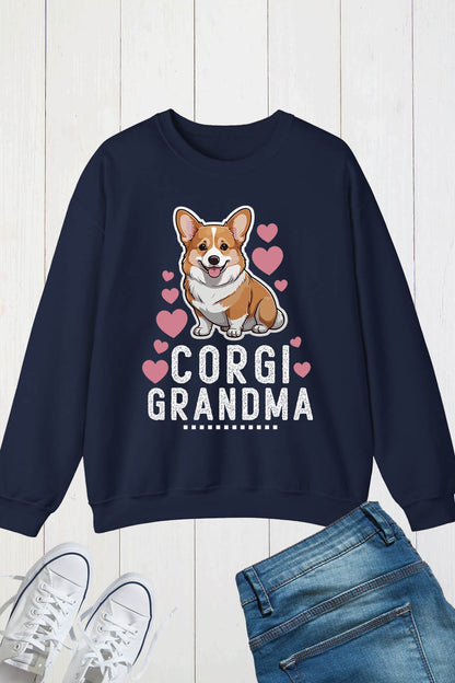 Corgi Grandma Funny Dog Lover Sweatshirt