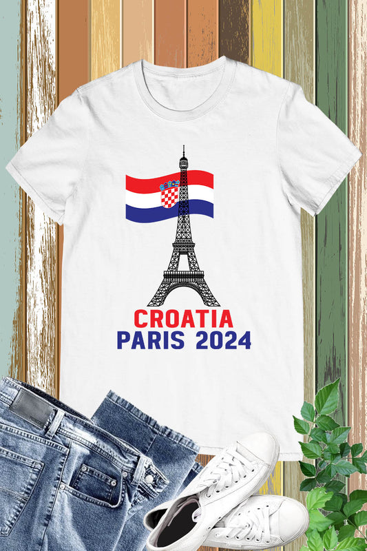 Croatia Olympics Supporter Paris 2024 T Shirt
