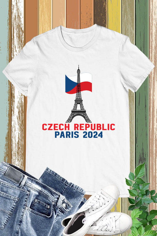 Czech republic Olympics Supporter Paris 2024 T Shirt