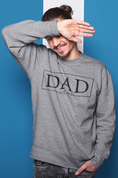 Dad Est 2024 Soon To Be Dad Pregnancy Announcement Sweatshirt