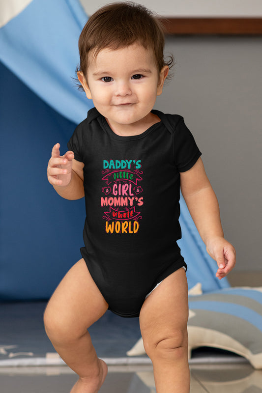 Daddy's Little Girl Mommy's Whole World Baby Bodysuit