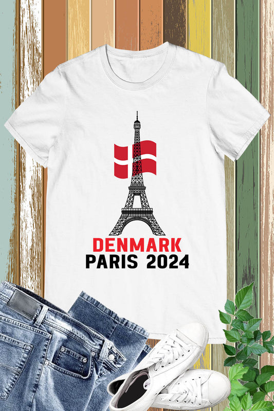 Denmark Olympics Supporter Paris 2024 T Shirt