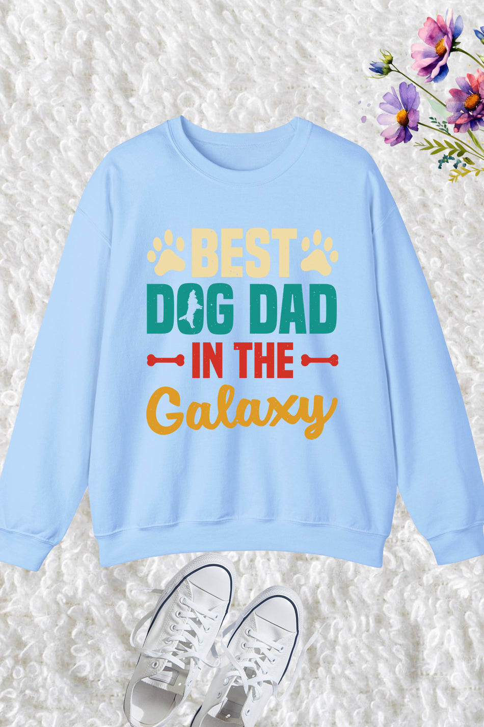 Best Dog Dad in The Galaxy Sweatshirt