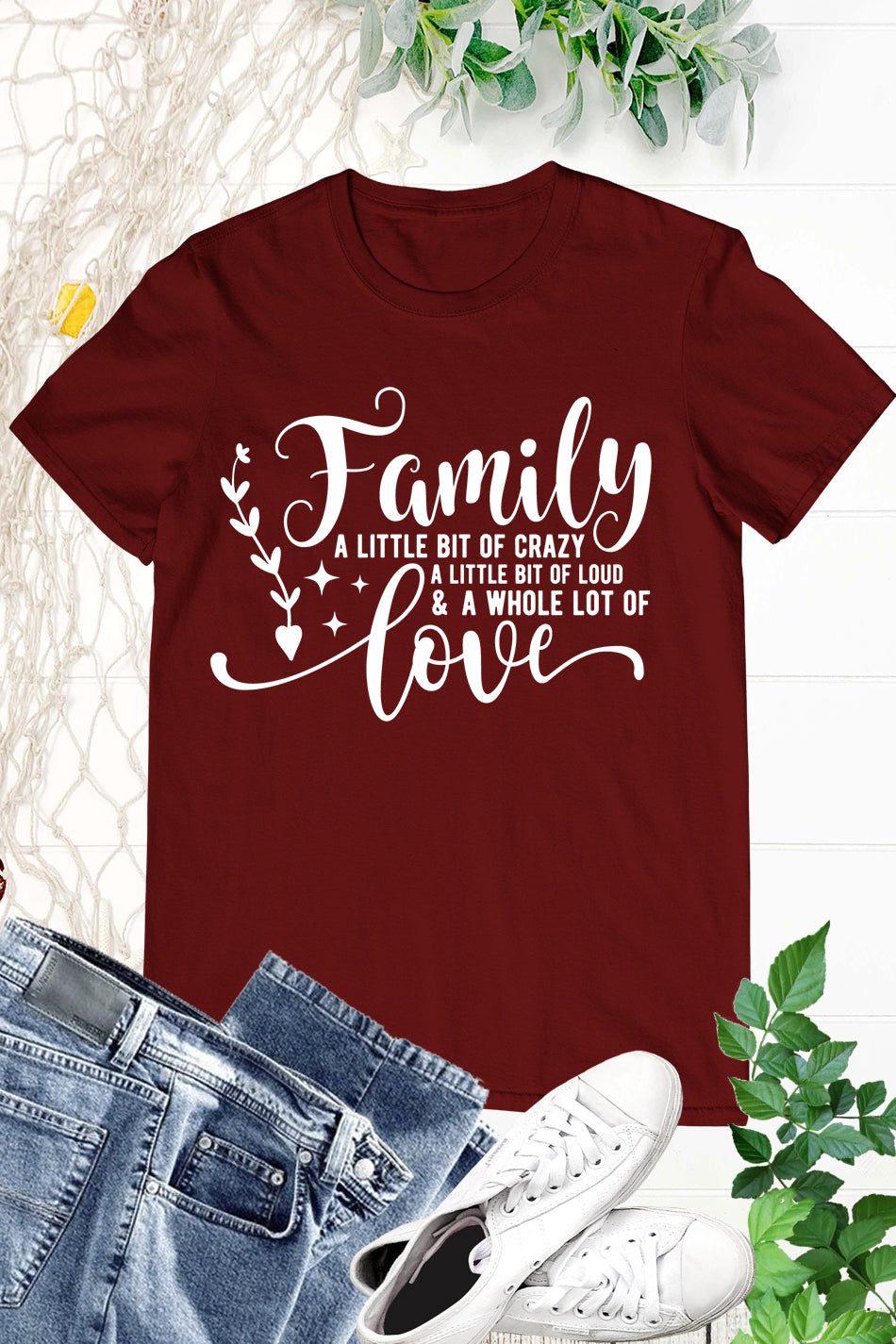 Family a Little Bit of Crazy Love Shirts