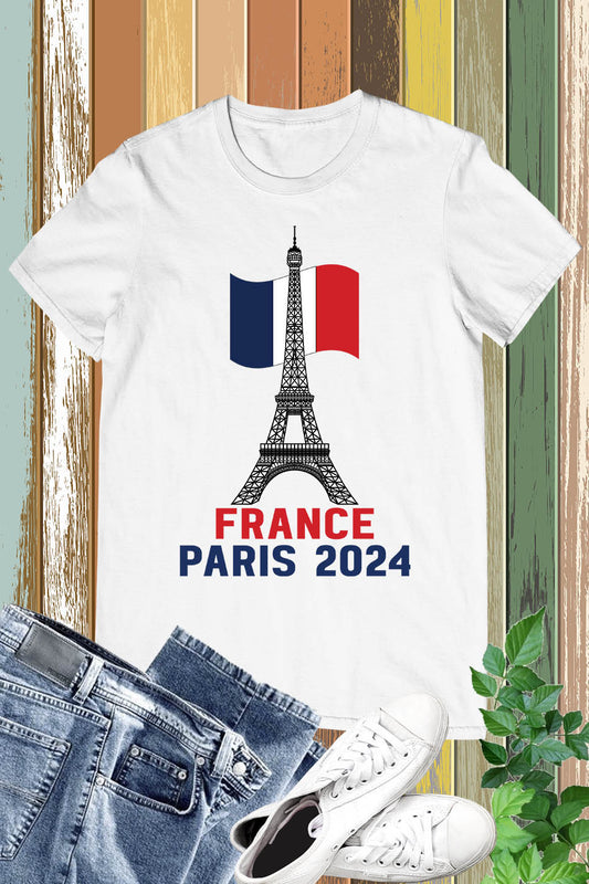 France Olympics Supporter Paris 2024 T Shirt