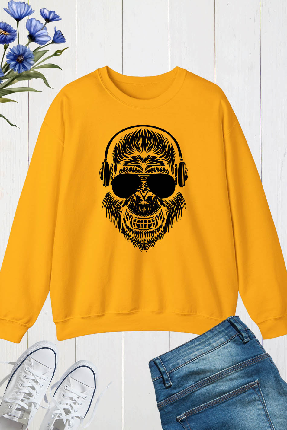 Gorilla Face Sweatshirt