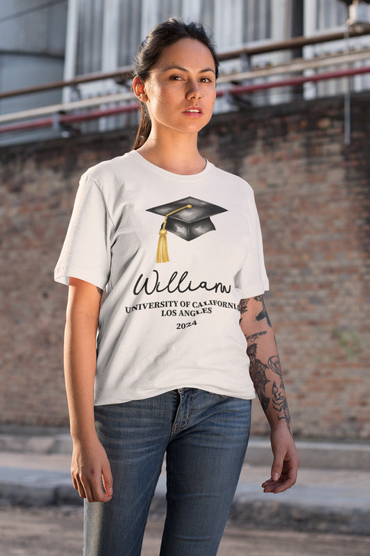 Personalized Graduation Shirt With University Name