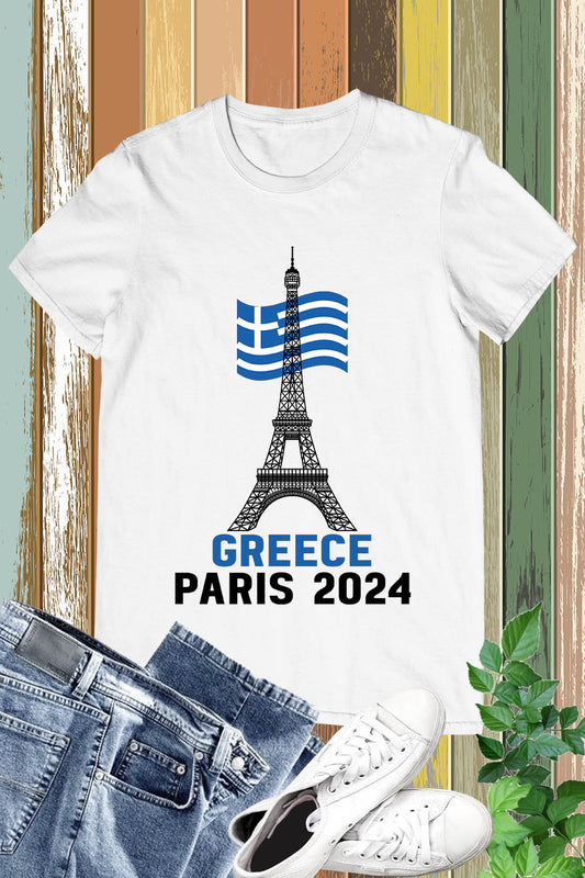 Greece Olympics Supporter Paris 2024 T Shirt