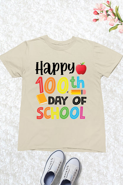 Happy 100th Day of School Kids T Shirt
