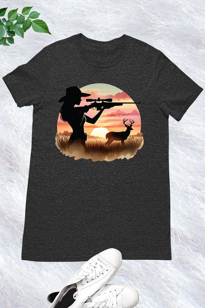 Women Hunting Deer Shirt