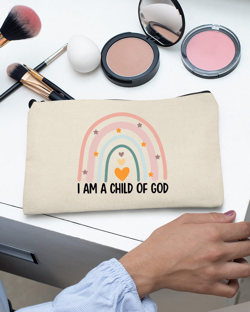 I'm a Child of God Christian Makeup Bag