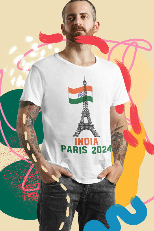 India Olympics Supporter Paris 2024 T Shirt