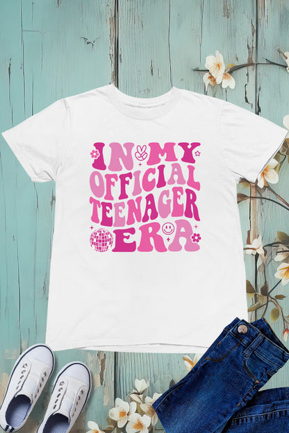 In My Official Teenager Era Trendy 13th Birthday Shirts