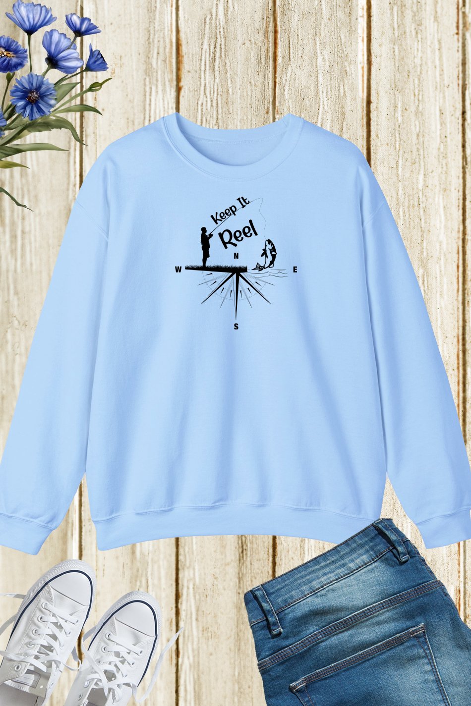 Keep It Reel Men’s Fishing Sweatshirt