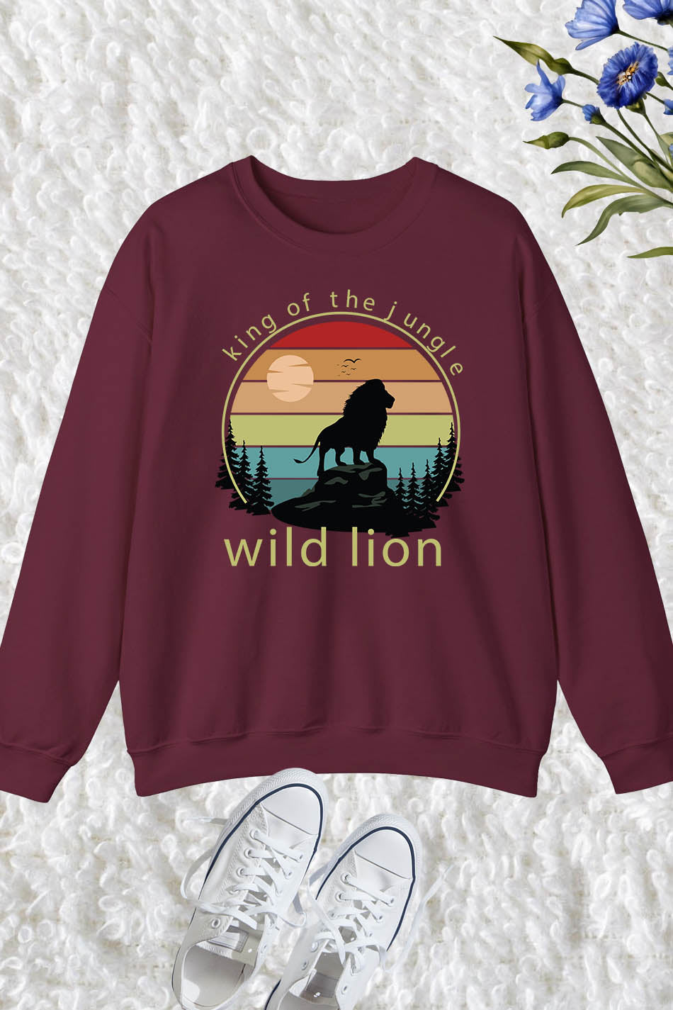 King of The Jungle Wild Lion Sweatshirt