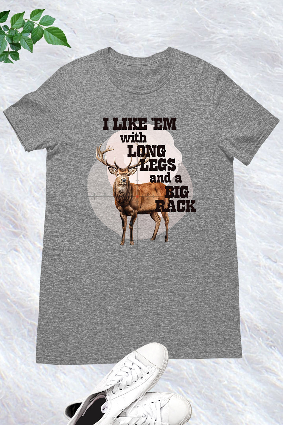 Funny Hunting I Like Em With Long Legs Deer Shirt