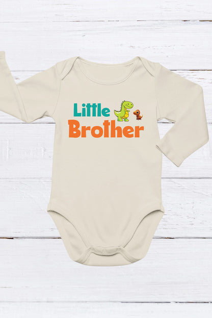 Little Brother Dinosaur Baby Bodysuit