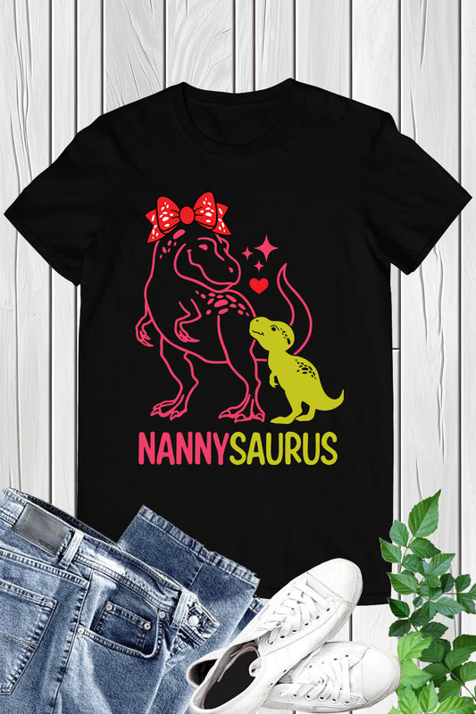 Nannysaurus Dinosaur Nanny Shirt