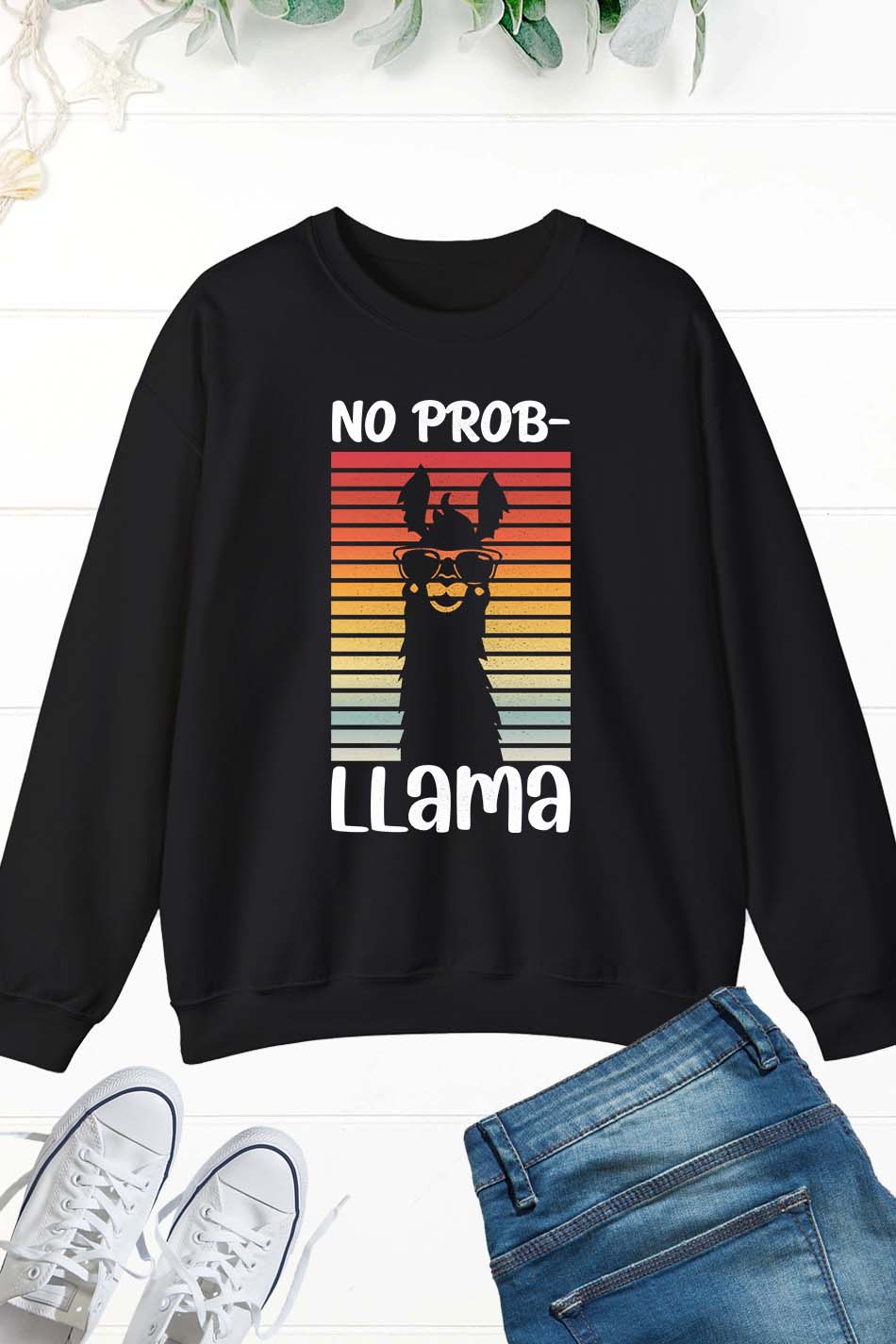 No Prob Llama Sweatshirts