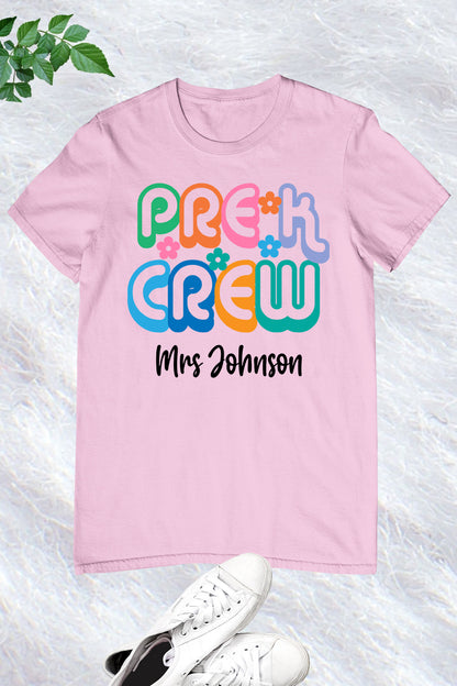Personalized Pre-K Crew Shirt