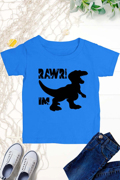Rawr I am Dinosaur Birthday Shirt
