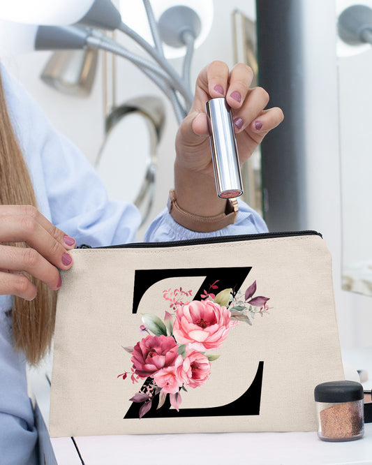 Personalized Alphabet Letter Makeup Bag
