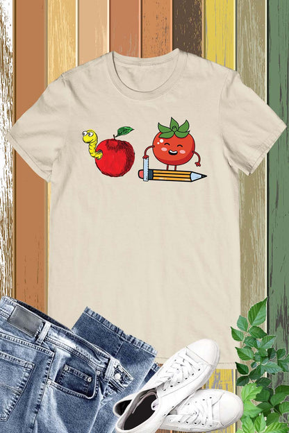 Retro Teacher Apple Shirt
