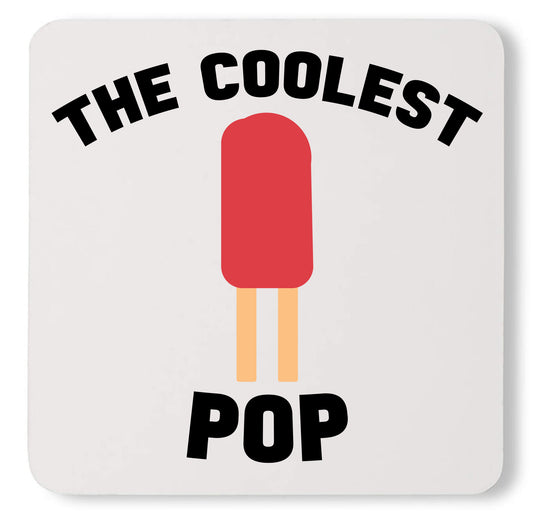 Awesome Coolest Pop Summer Cool Dad Custom Cute Father's Day Coaster