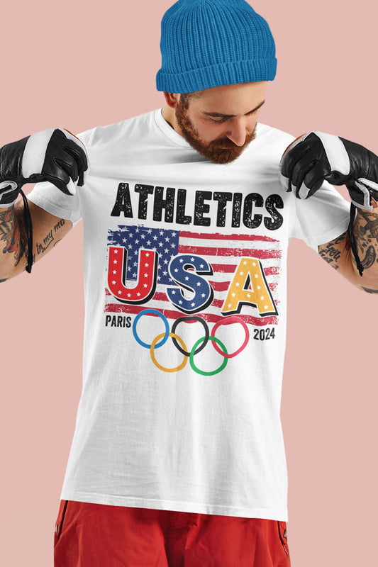 USA Athletics Supporter Olympics Paris 2024 T Shirt
