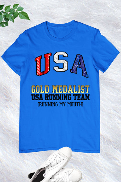 USA Gold Medalist Running Team T Shirts