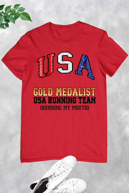 USA Gold Medalist Running Team T Shirts