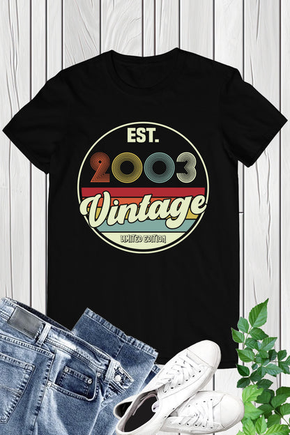 Est 2003 21st  Birthday Shirt