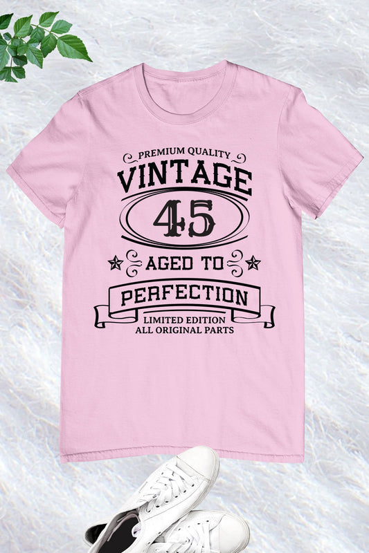 Vintage 45th Birthday T Shirts