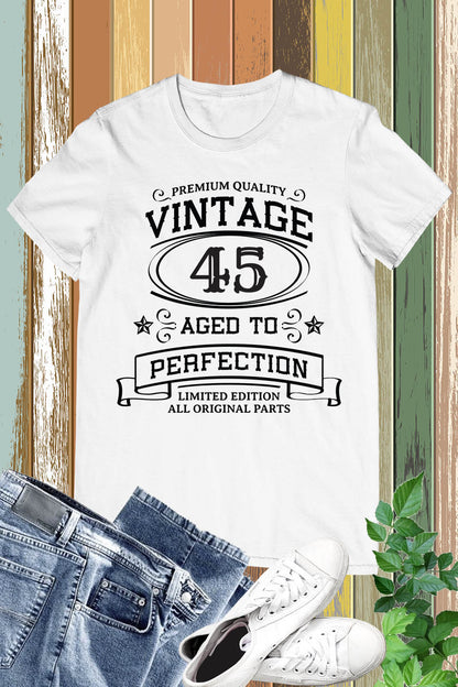 Vintage 45th Birthday T Shirts