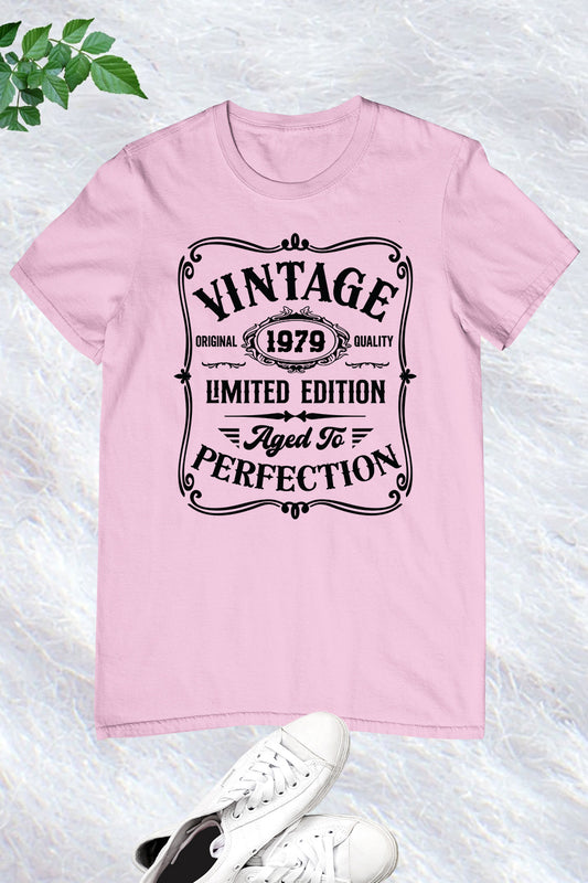 Vintage 1979 Limited Edition 45th Birthday Tees