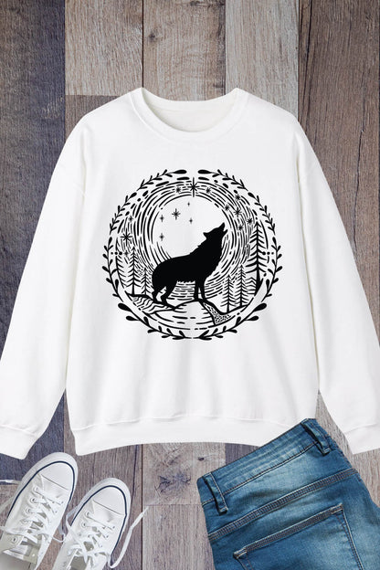 Wolf Moon Mountain Sweatshirt